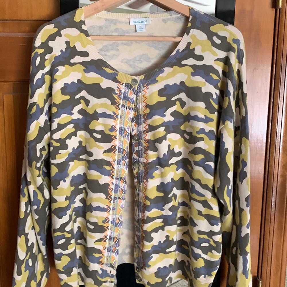 Beautiful multi colored Sundance sweater